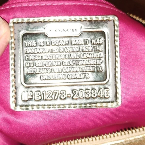 Coach Poppy Jazzy Rare gold Crossbody Bag 20384E Great Condition - Picture 3 of 16